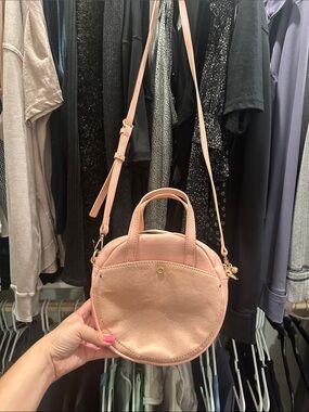 LC Lauren Conrad Blush Pink Round Crossbody Bag
